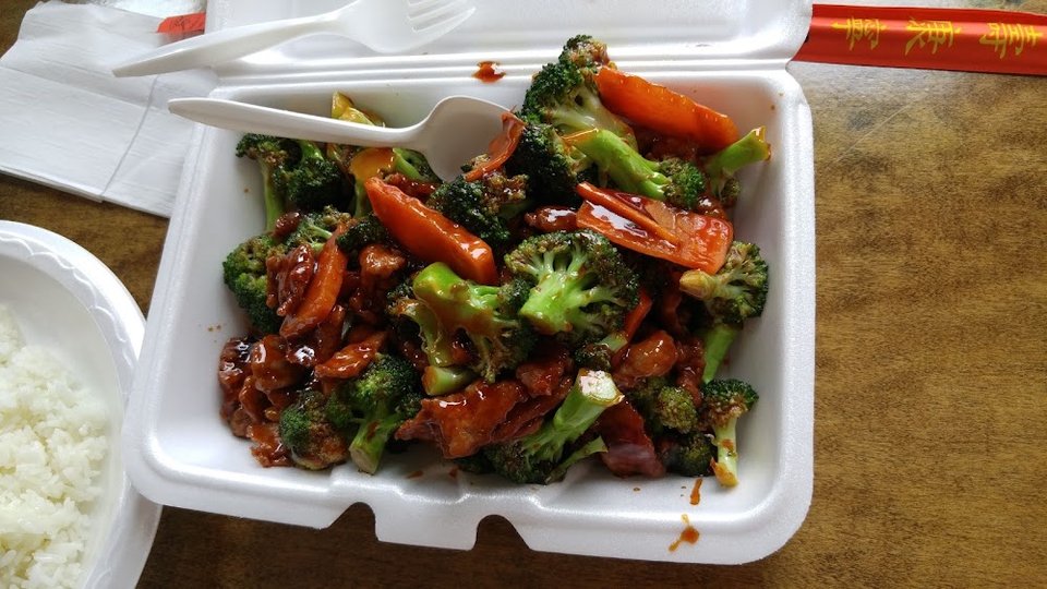 Fried Rice Broccoli and Beef